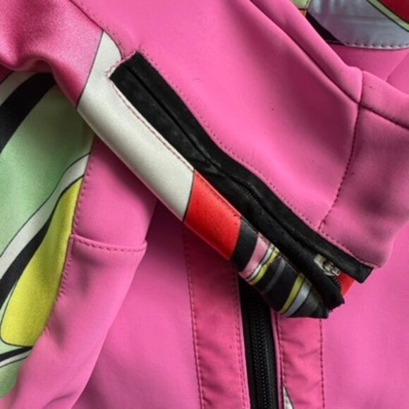 Emilio Pucci x Rossignol Pink Multicolor Ski Jacket Size 1 Small - Picture 6 of 10